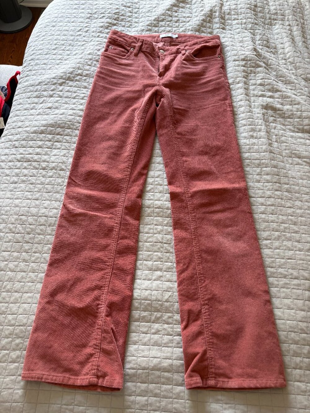 Twik Simons Dusty Rose Corduroy Pants Size 28 Wide Leg